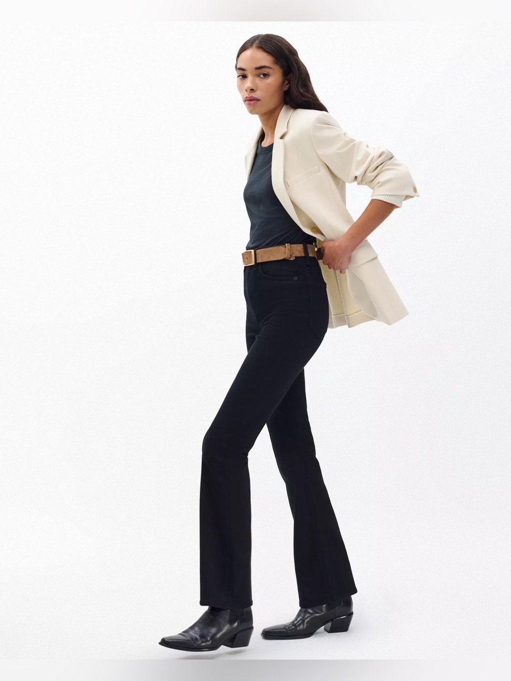rag and bone peyton mid rise bootcut black 23 minimalist sleek high rise chic